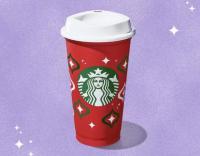 Starbucks Collectible Red Cup with Any Starbucks Holiday Beverage