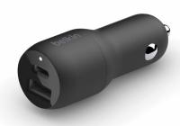 Belkin 37W Dual Port USB-C and USB Fast Car Charger