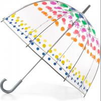 Totes Womens Clear or Dots Bubble Umbrella