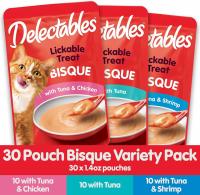Hartz Delectables Bisque Lickable Wet Cat Treats 30 Count