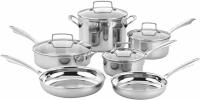 Cuisinart TPS-10 Professional Tri-Ply Stainless Steel Cookware Set