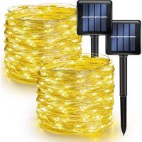 Dazzle Bright Outdoor LED Solar String Lights 2 Pack