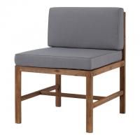 Modular Acacia Wood Armless Chair