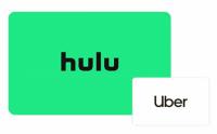 Uber Gift Card When You Buy a Hulu Gift Card