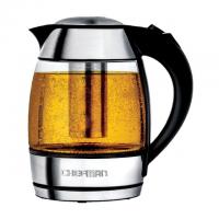 Chefman 1.8L Electric Glass Kettle with Tea Infuser