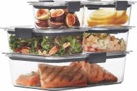 Rubbermaid Brilliance 10-Piece Plastic Food Storage Containers