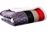 Eddie Bauer 50x70 FairIsle Sherpa Reversible Throw Blanket