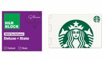 HR Block 2022 Deluxe and State with Gift Card
