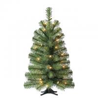24in Holiday Time Pre-Lit Noble Green Spruce Artificial Christmas Tree