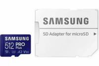 512GB Samsung Pro Plus U3 A2 V30 microSDXC Memory Card