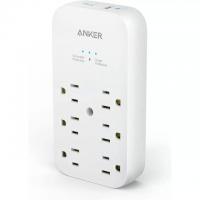 Anker 6-Outlet and 2 USB Ports Wall Charger with 20W USB-C Power Delivery