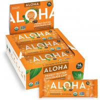 Aloha Organic Plant Based Protein Bars Peanut Butter 12 Pack