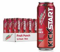 Mountain Dew Kickstart Fruit Punch 12 Pack