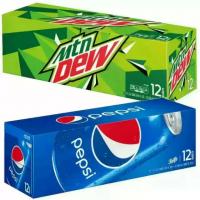 Pepsi Soda Beverage Drinks 36 Pack