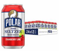 Polar Seltzer Carbonated Water Black Cherry