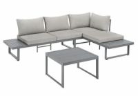 Hampton Bay Aluminum Outdoor Modular Sectional with Stone Cushions