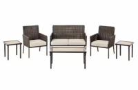 Hampton Bay Park Lane Wicker Outdoor Patio Conversation Set