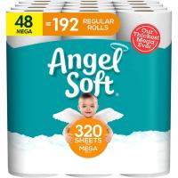 Angel Soft 2-Ply Mega Rolls Toilet Paper 72 Rolls