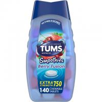 TUMS Smoothies Strength Antacid Tablets 140 Count