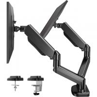 Dual Arm Adjustable Gas Spring VESA Monitor Mount