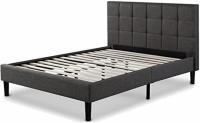 Zinus Lottie Upholstered Standard Bed Frame Mattress