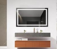Large Rectangular Frameless Anti-Fog LED Light Bathroom Mirror