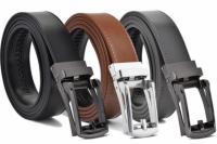 Mens Genuine Leather Ratchet Belt