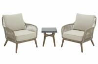 Hampton Bay Haymont 3-Piece Steel Wicker Outdoor Patio Seats
