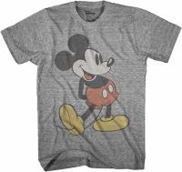 Giant Mickey Mouse Gray Graphic T-Shirt