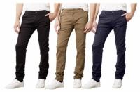 Super Stretch Slim Fitting Chino Pants 2 Pack