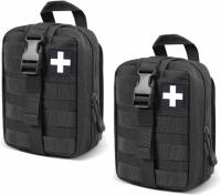 First Aid Pouch 1000D Nylon Tactical Molle Utility Pouch 2 Pack