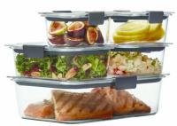 Rubbermaid Brilliance Plastic Food Storage Containers