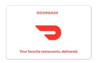 DoorDash Food Delivery Discounted Gift Card