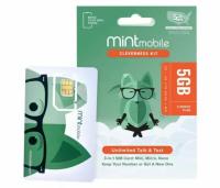 Mint Mobile 3-Month Cell Service Sim Kit + Gift Card