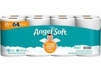 Angel Soft Mega Rolls 2-Ply Toilet Paper 16 Pack
