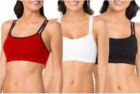 Fruit of the Loom Womens Spaghetti Strap Cotton Sports Bras