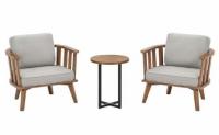 Hampton Bay Sage Point Acacia 3-Piece Wood Outdoor Chairs and Table