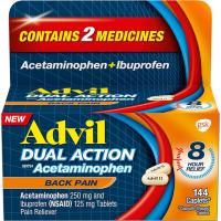 Advil Dual-Action Back Pain Caplets 288 Count