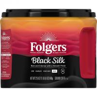 Folgers Black Silk Dark Roast Ground Coffee 6 Pack