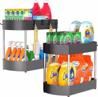 Under Sink Cabinet 2-Layer Organizer 2 Pack