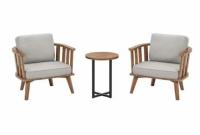 Hampton Bay Sage Point Brown Wood Outdoor Chairs