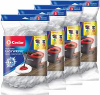 O-Cedar EasyWring Spin Mop Microfiber Refill 4-Pack