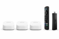 Amazon eero 6+ Mesh WiFi 6 Router System 3 Pack + FireTV 4k Max