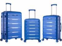 Rockland Pasadena 3 Piece Hardside Luggage Nested Spinner Set