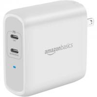 Amazon Basics 68W Two-Port GaN USB-C Wall Charger