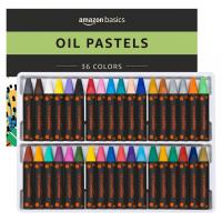 Amazon Basics Washable Oil Pastels Crayon Set 36 Pack