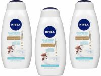 Nivea Coconut and Almond Milk Body Wash w Nourishing Serum 3 Pack