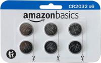 Amazon Basics CR2032 3-Volt Lithium Coin Cell Battery 6 Pack