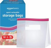 Amazon Basics Quart Food Storage Bags 150 Pack
