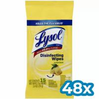 Lysol Disinfecting Wipes Lemon and Lime Flatpack 48 Pack